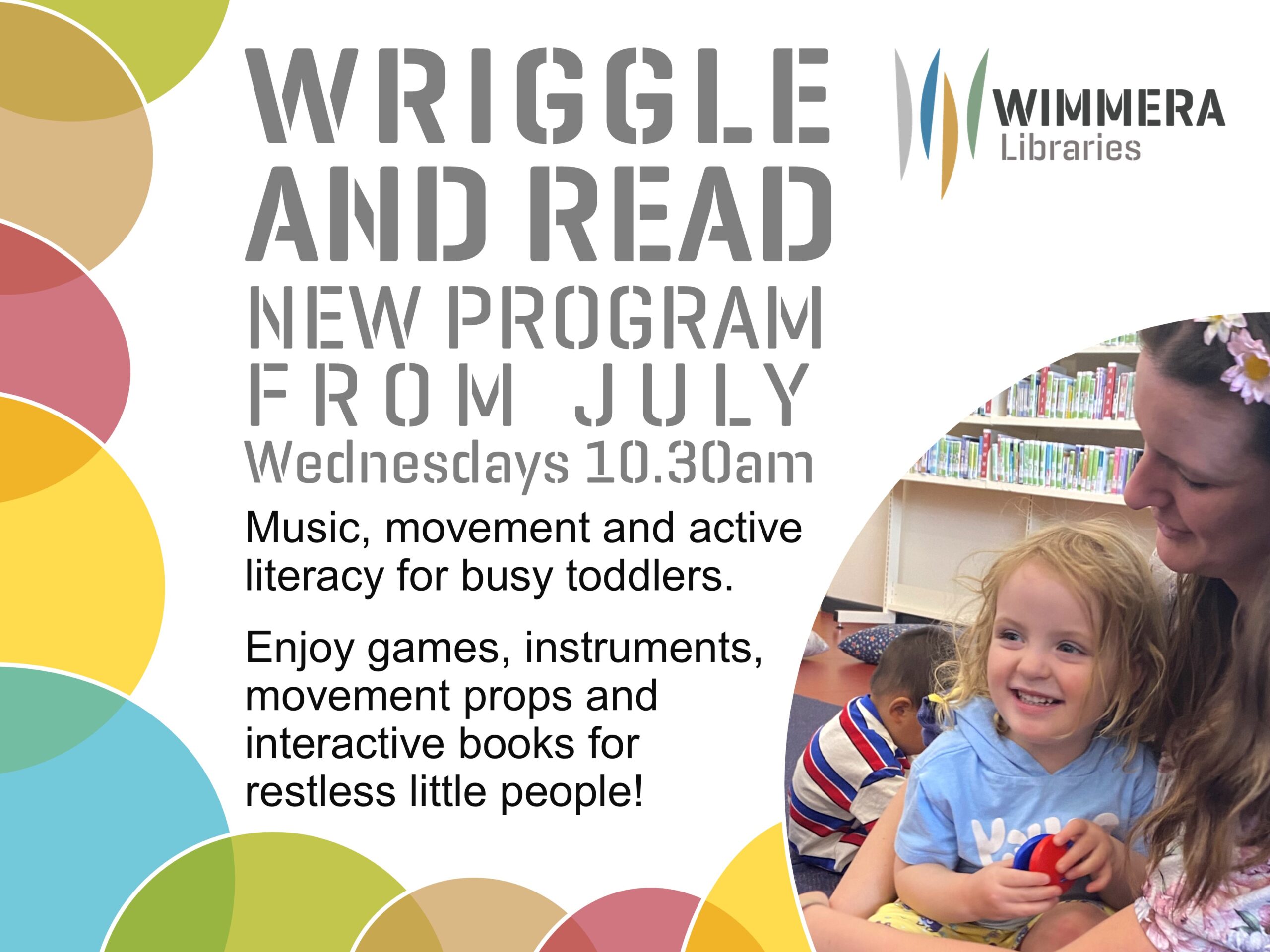 Wriggle and Read - Horsham Library July 2023
